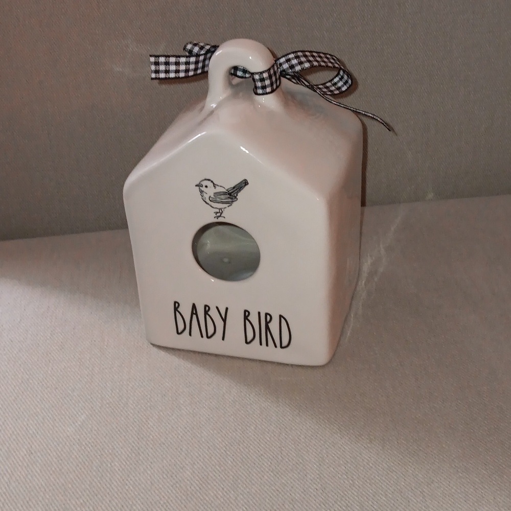 Rae Dunn Baby Bird ceramic birdhouse